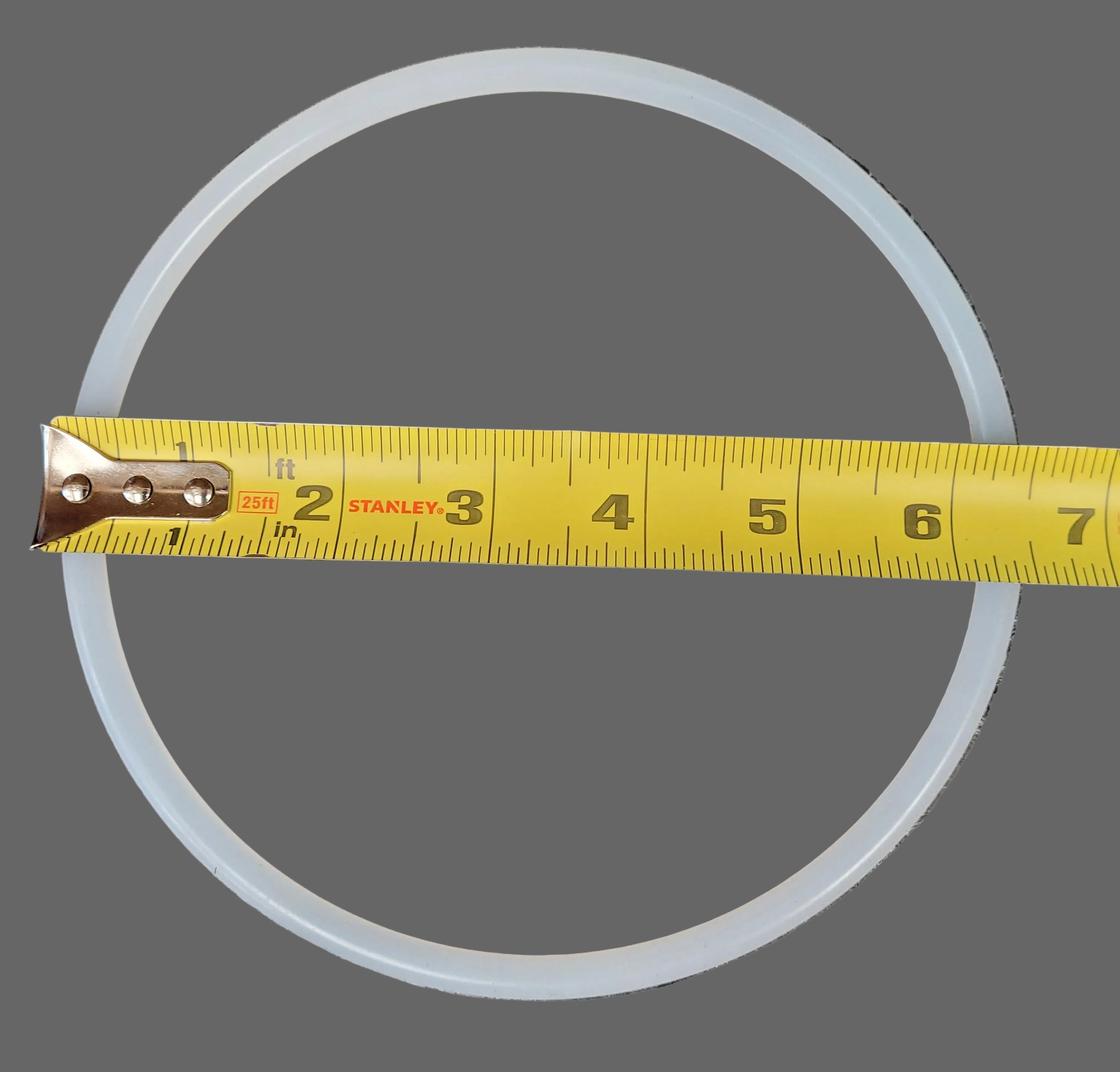 Large 8 1/4" Rubber Seal Gasket For Manual Sausage Stuffer - Fits LEM, Cabela's & Other Brands - Replacement Piston Seal