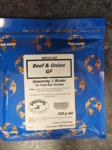 Stuffers Beef & Onion Sausage Gluten Free 535g