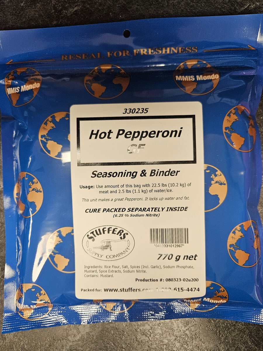 Stuffers Hot Pepperoni Seasoning and Binder Gluten Free 770g