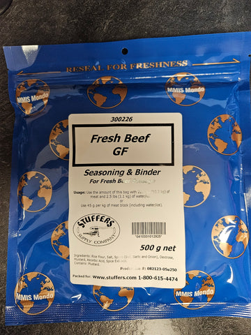 Fresh Beef Sausage Gluten Free 500g