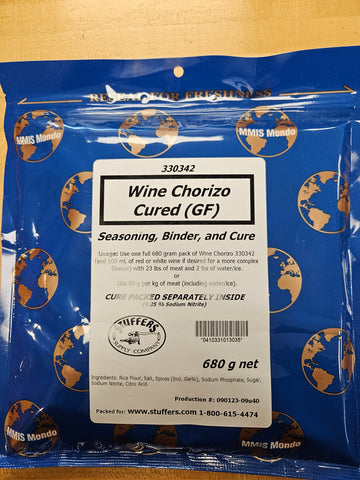 STUFFERS WINE CHORIZO CURED GLUTEN FREE 680g