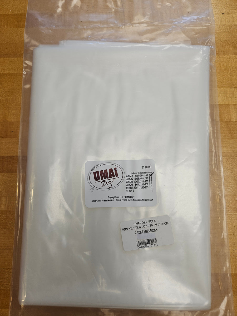 DRY BULK RIBEYE/STRIPLOIN 30CM X 60CM  25 PER PKG- CAPLSTRPLN