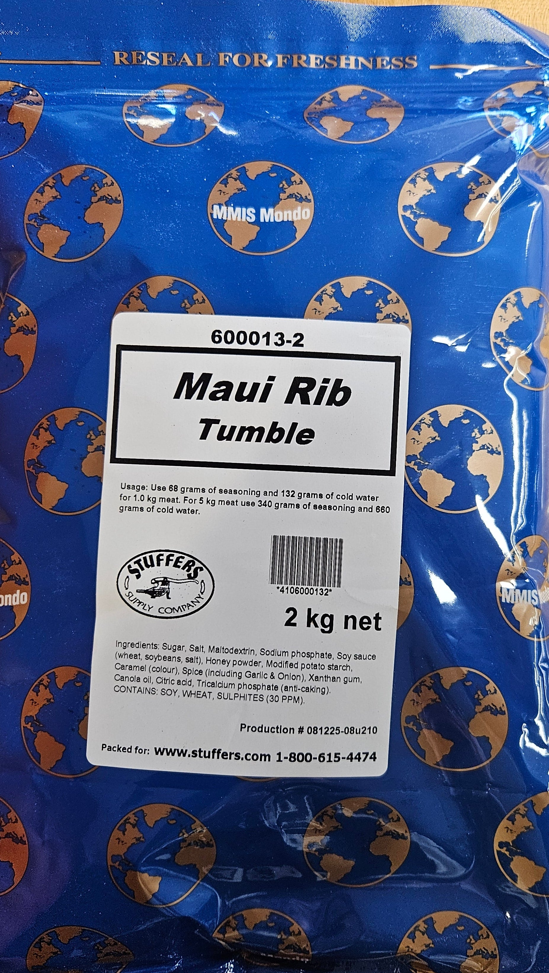 STUFFERS MAUI RIB MARINADE 2kg-MAMOMAUI – Stuffers Supply Company