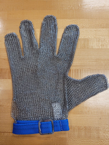 L/MESH GLOVE W/BAND BLUE