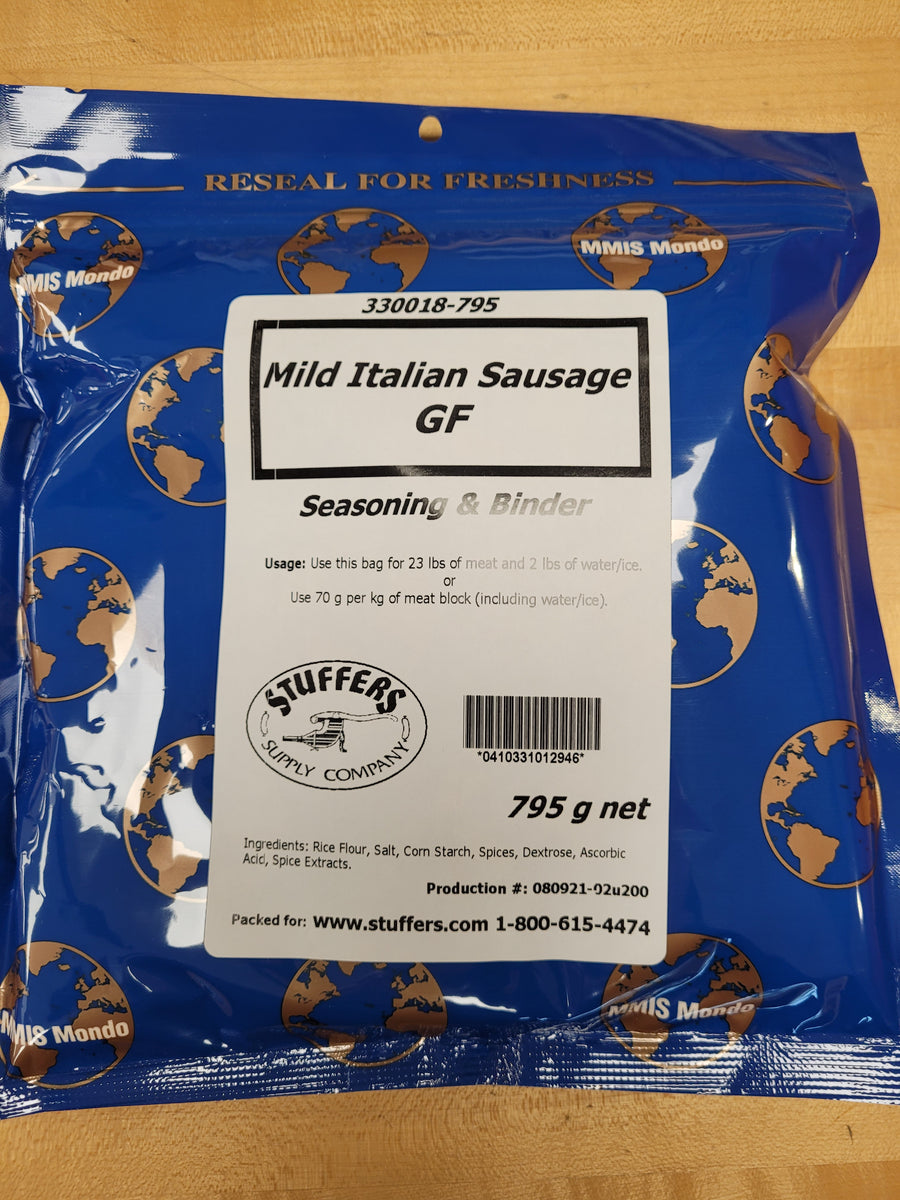STUFFERS MO MILD ITALIAN FRESH SAUS SEASONING BINDER GLUTEN FREE 795g 20/case