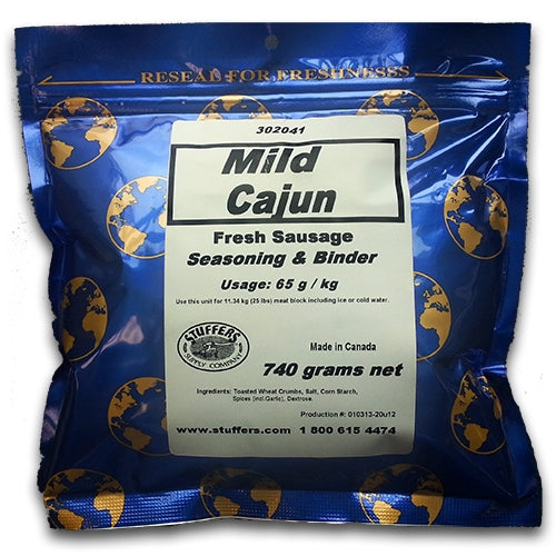 Mild Cajun Fresh Sausage Seasoning and Binder 740g