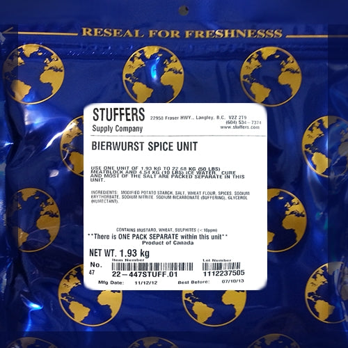 Stuffers Bierwurst Spice Binder 1.93kg