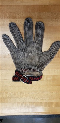 M/MESH GLOVE W/BAND RED/BLACK