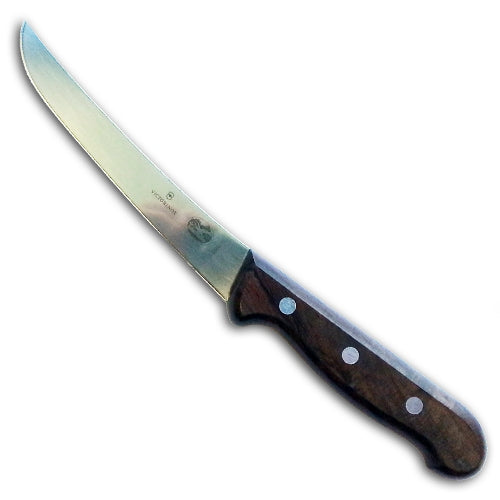 Wide Curved Boning Knife Rosewood 6